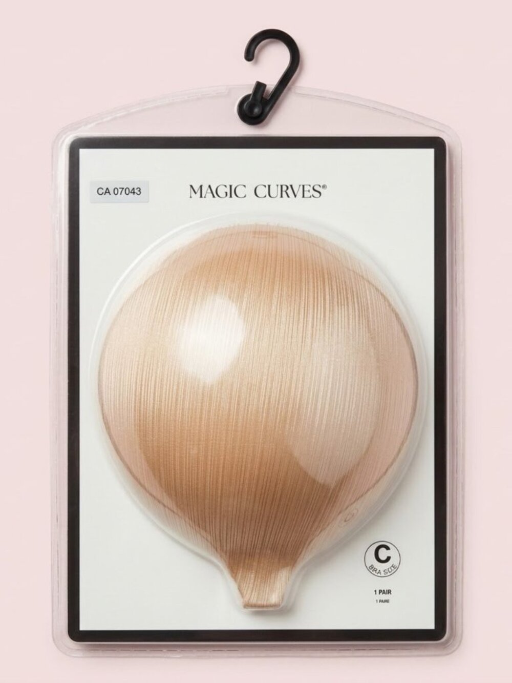 NWT Magic Curves Adhesive Push-Up Bra C-Cup Nude